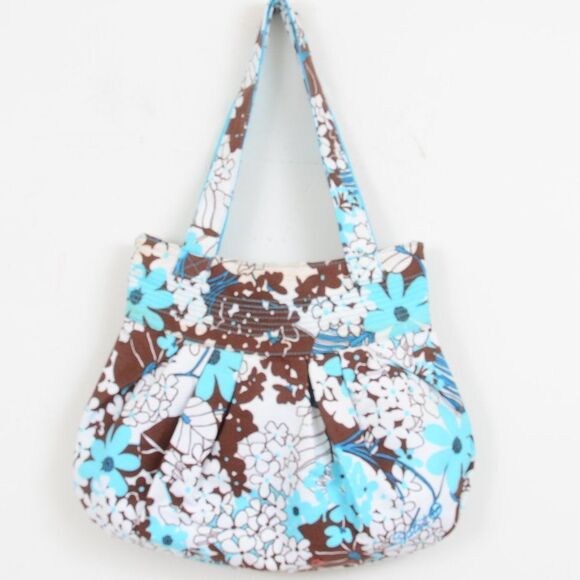 Split Tropical Canvas Shoulder Tote Purse Tote Bag NWT - Picture 1 of 7